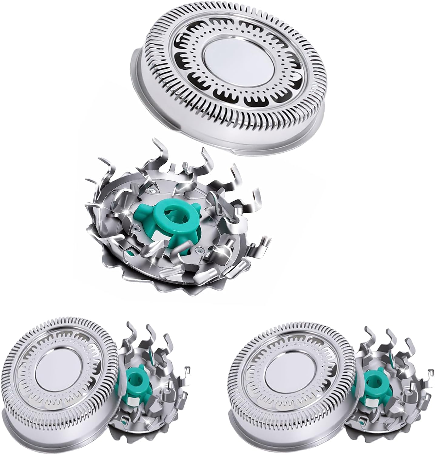 SH90/62 Replacement Shaver Head for Phi-Lips No-relco Series 9000 & 8000 | Fits S8950 S9000 S9311 S9321 S9511 S9531 S9721, Rotary Razor Blade Cutter
