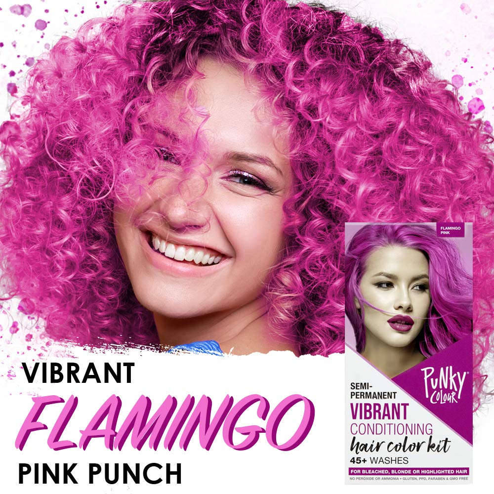 Punky Colour Box Kit Cotton Candy Semi Permanent Hair Color - Vegan, Cruelty-Free Conditioning Hair Dye, Lasts Up to 35 Washes