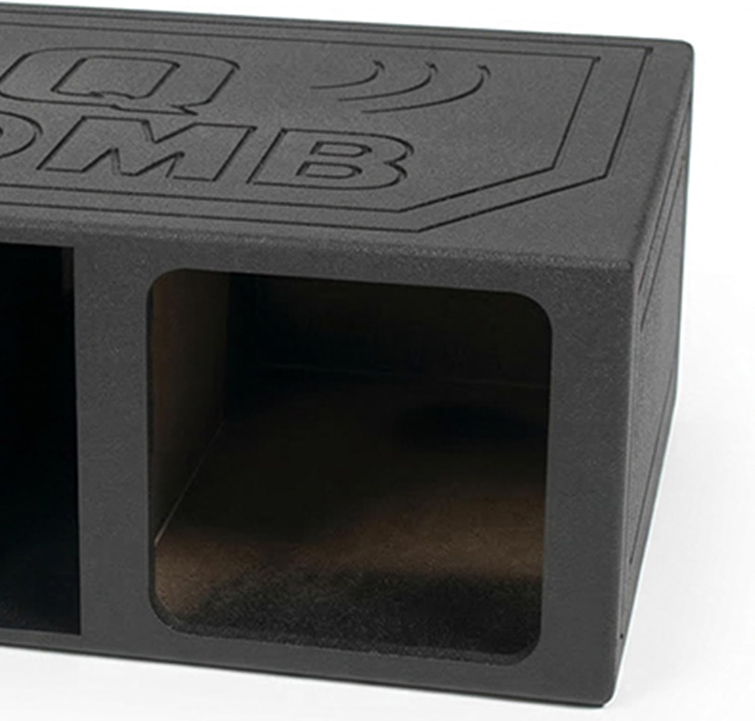 QPower QBOMB15VSQ QBOMB 15 Inch Center Vented Dual Ported Subwoofer Enclosure Speaker Box for Car Audio Sound Systems, Square