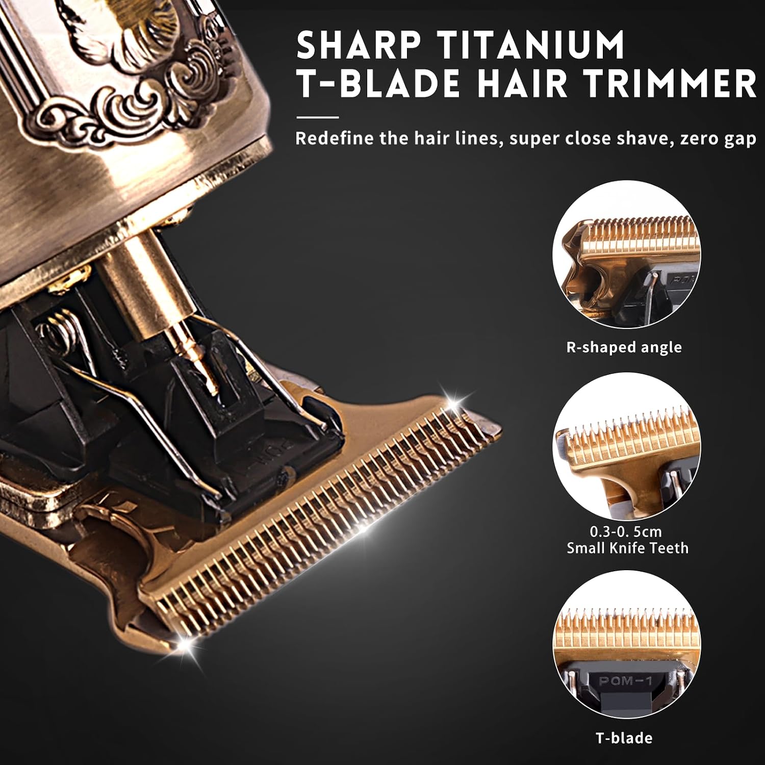 Ufree Beard Trimmer for Men, T-Blade Hair Trimmer, Zero Gap Edger Clippers