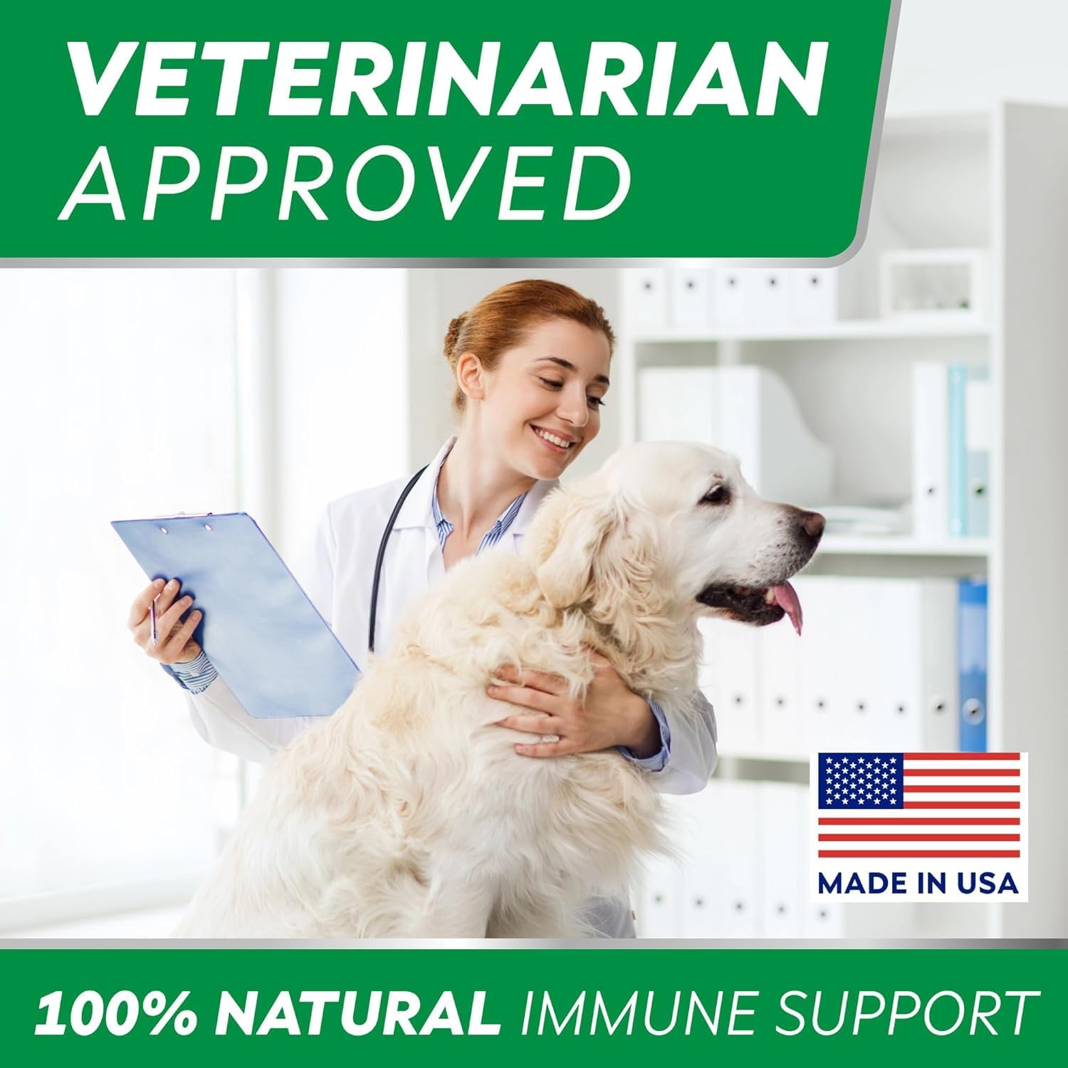 Dog Allergy & Itching Relief - Anti Itch, Skin&Coat Support Chews w/Omega 3