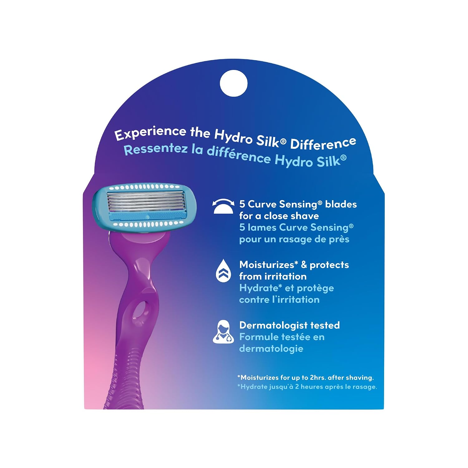 Schick Hydro Silk Moisture Razor Blade Refills, 4 Count | 5-Blade Moisturizing Razors for Women | Womens Moisturizing Razor Refills
