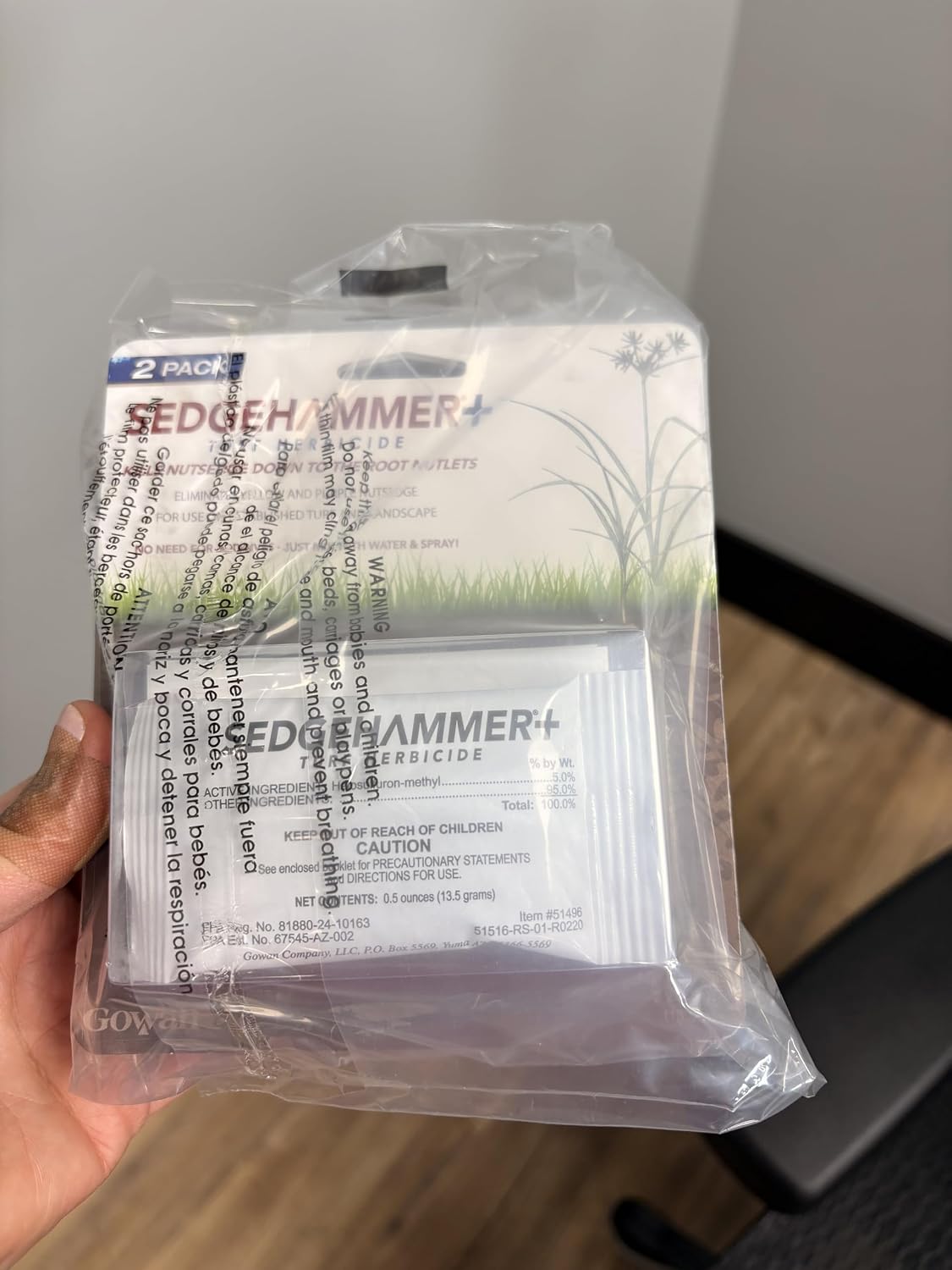 Sedgehammer Plus Turf Herbicide, Purple & Yellow Nutsedge Killer (1) | Lawns with Pre-Mixed Surfactant, Lawn & Pet Safe Weed Killer Mix for Residential Use