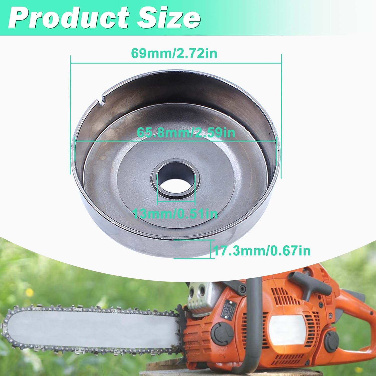 Adefol 325 7T Sprocket Clutch Drum Oil Pump Kit for Stihl MS251 MS231 MS231C MS251C Chainsaw