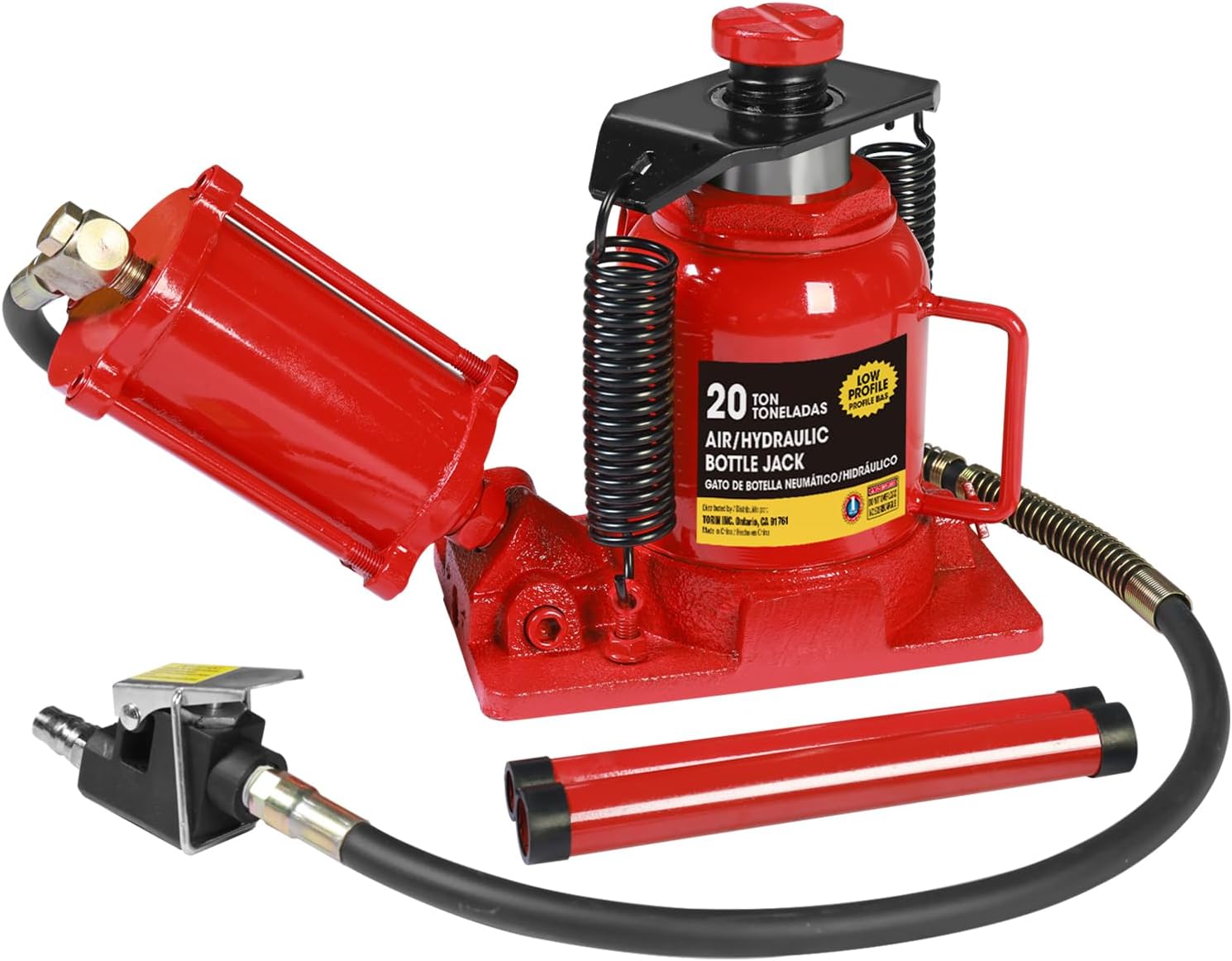 Torin T90413 Big Red Hydraulic Bottle Jack with Carrying Case, 4 Ton (8,000 lb) Capacity