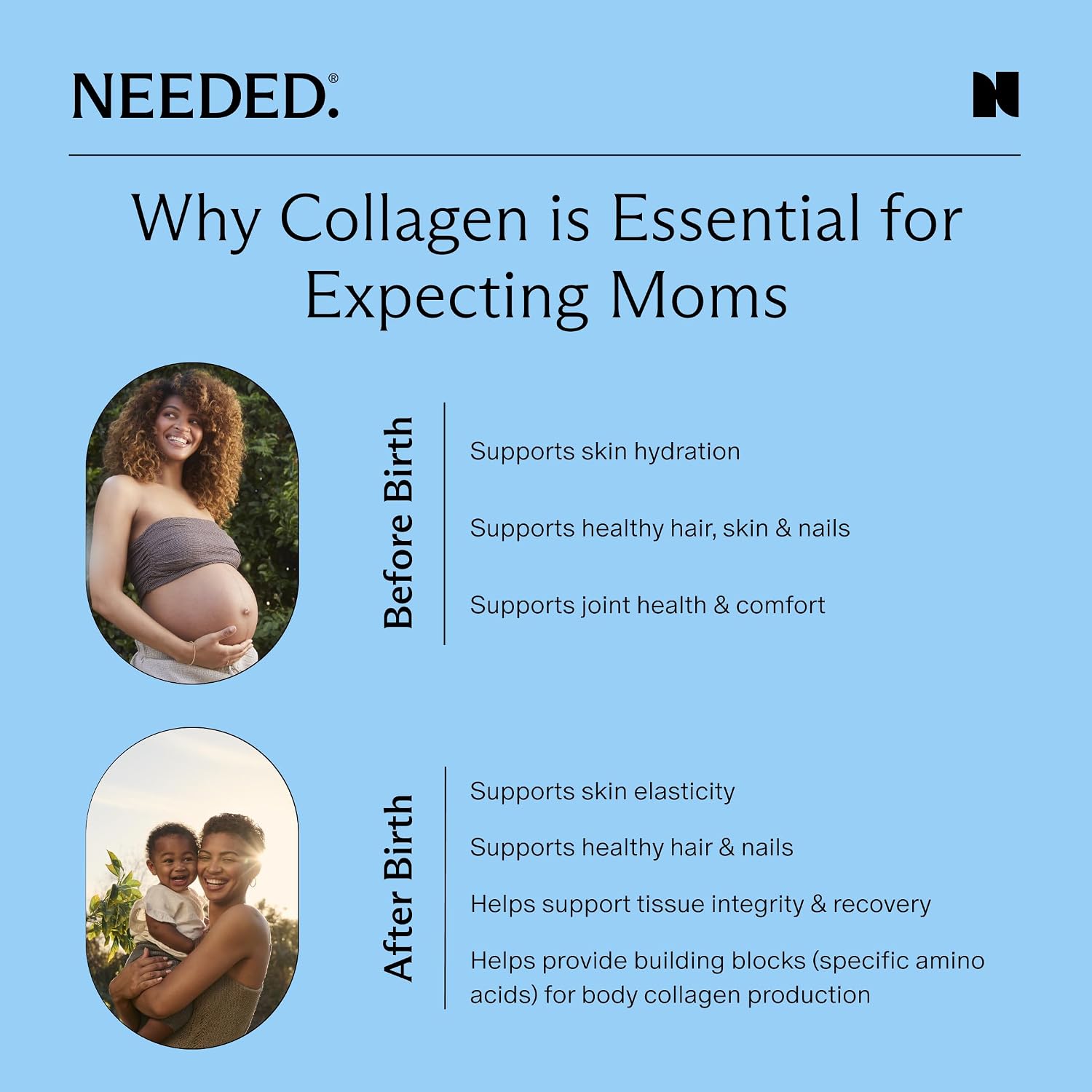 Needed. Hydrolyzed Collagen Protein Powder | Expert-Backed & Clean Sourced | Supports Skin, Hair, Joints | Grass-fed, Pasture-Raised