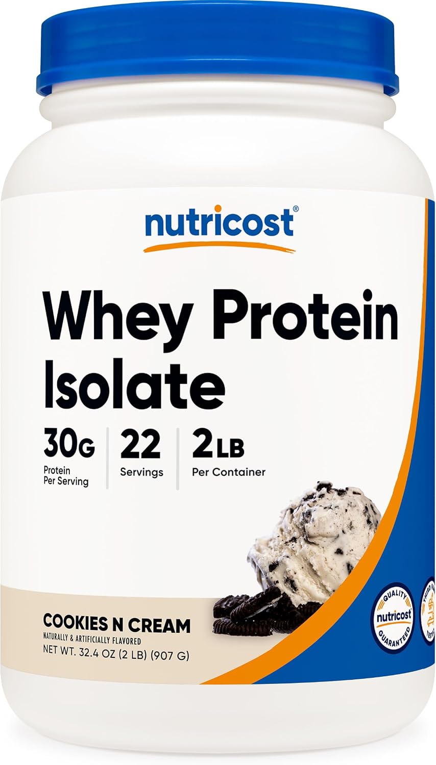 Nutricost Whey Protein Isolate Powder (Vanilla) 2LBS