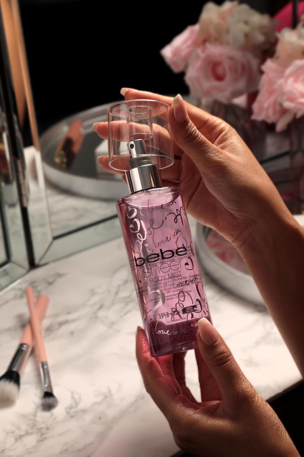 Bebe Sheer Eau de Parfum Spray for Woman - Long Lasting Amber Floral Womens Fragrance - Notes of Citrus Cocktail, Pink Peony and Sandalwood Perfume for Women - 3.4 oz