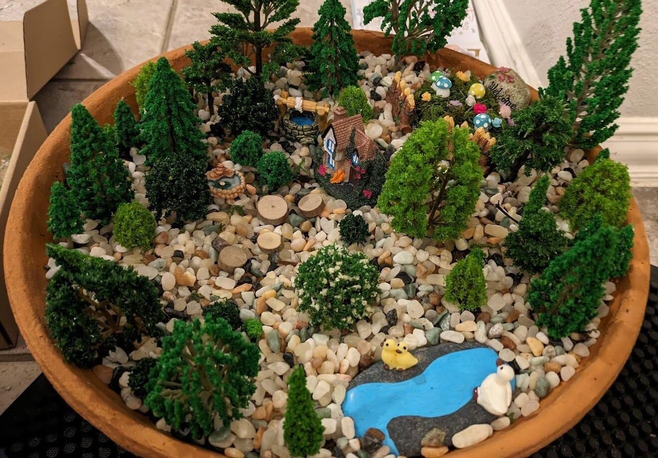 36pcs Mixed Model Trees, 1.5-6 inch(4-16 cm), Diorama Supplies, Model Grass, Miniature Trees for Projects with No Bases