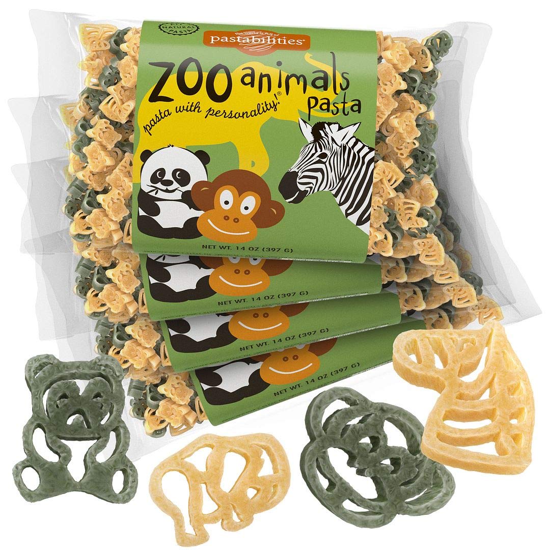 Pastabilities Fun Shaped Pasta for Kids - Black Cat Shaped - Cats and Paws Animal Theme, Non-GMO Natural Wheat Pasta, All-Natural, Kosher Certified, Made in the USA, (4 Pack, 14 Oz)