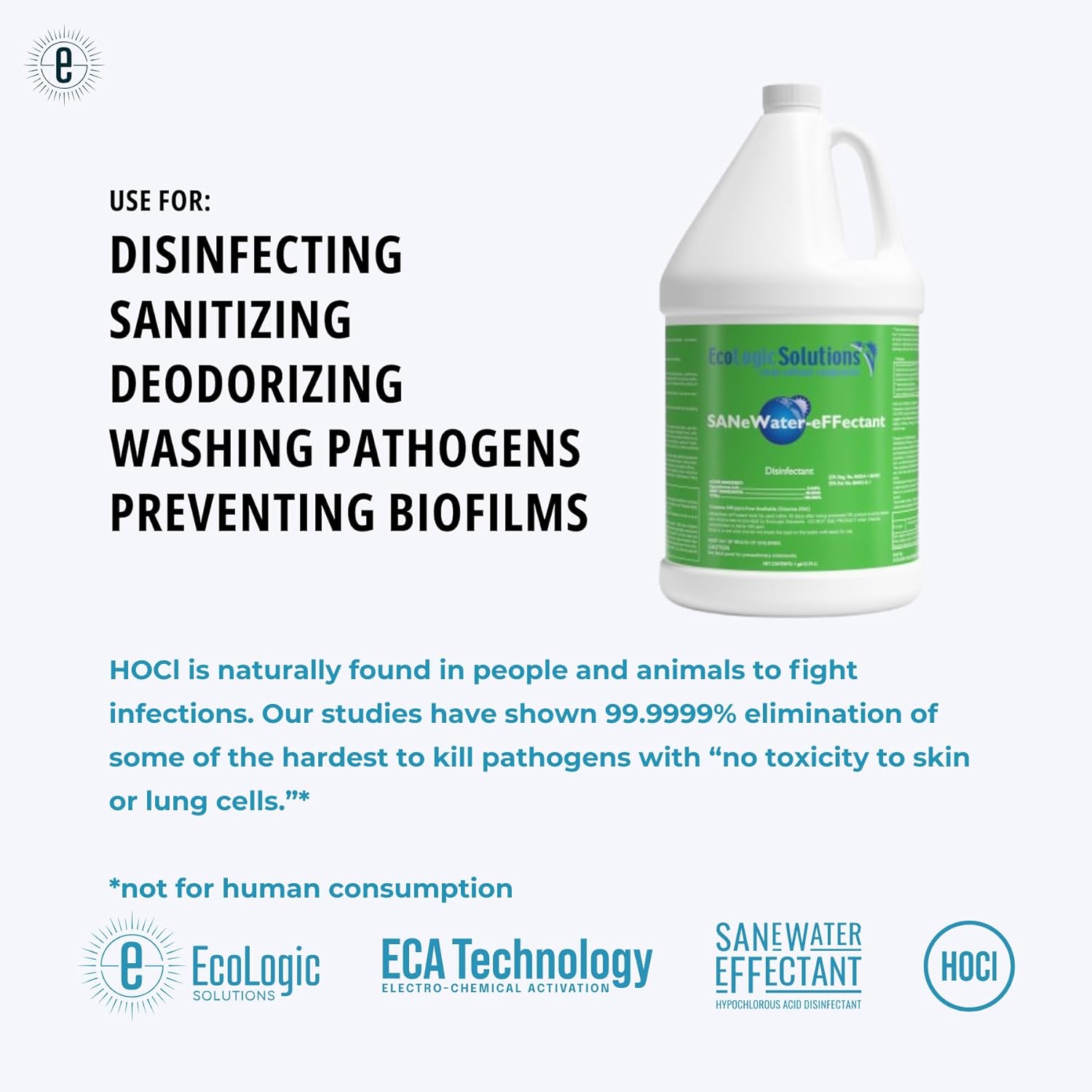SANeWater-eFFectant: Non-Toxic Hypochlorous acid (HOCl)