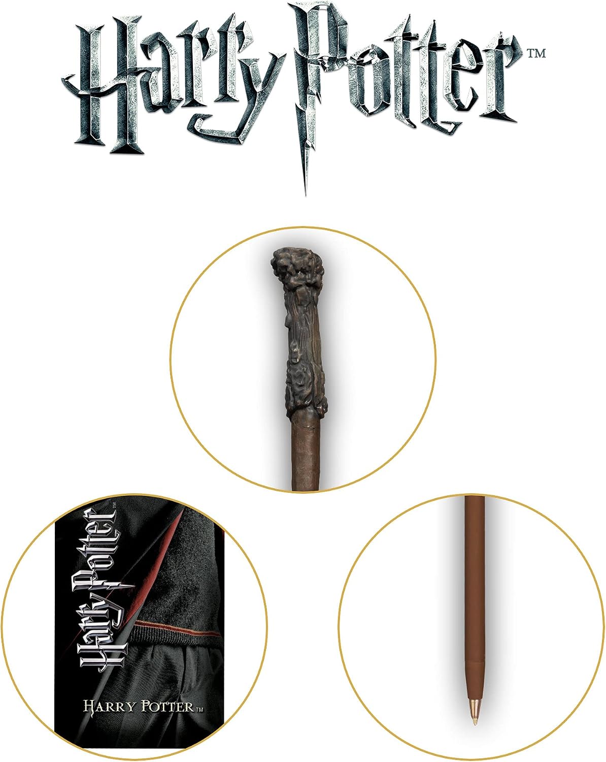 The Noble Collection Harry Potter Wand Pen and Bookmark