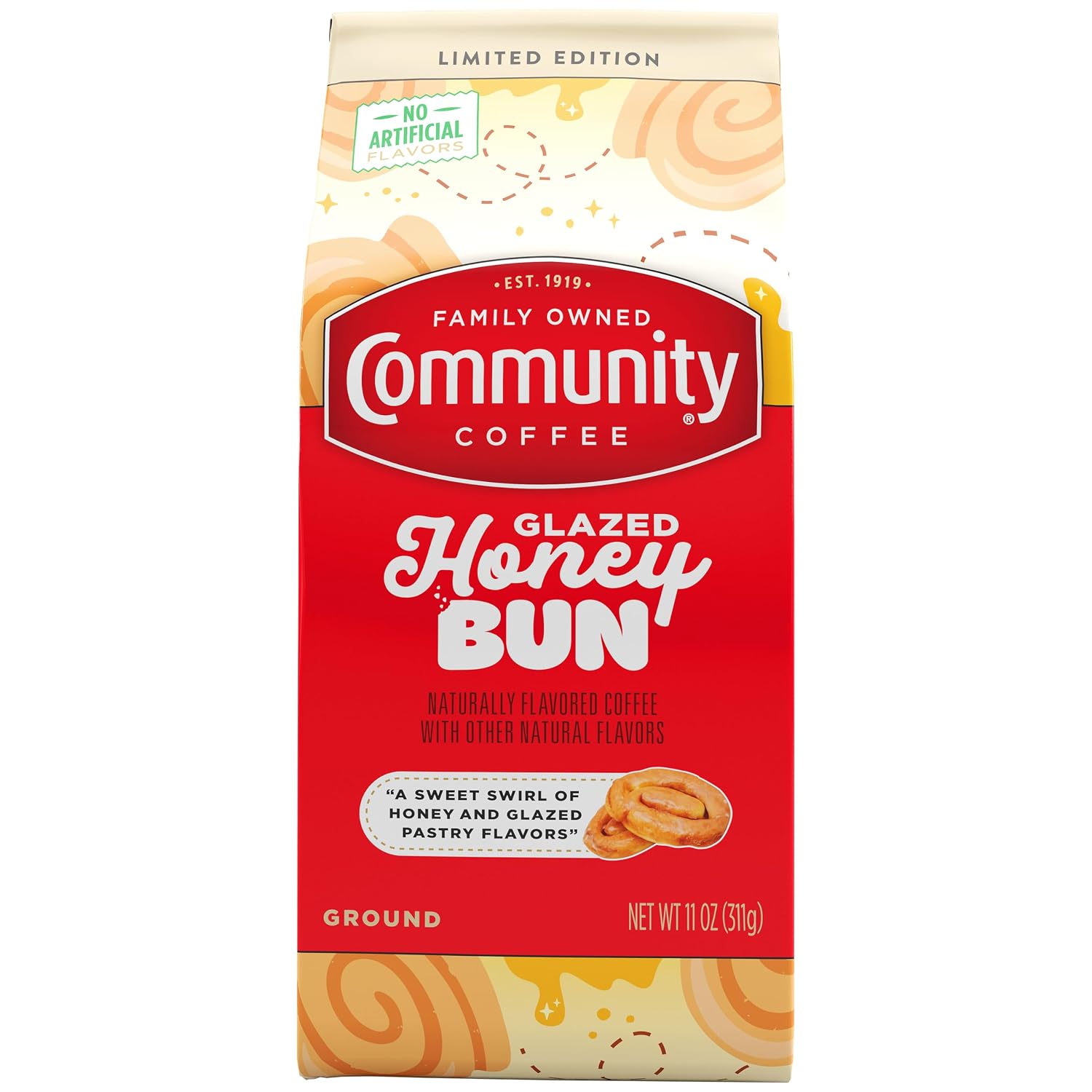 Community Coffee Caramel Cookie Butter Flavored 12 Ounces, Medium Roast Ground Coffee, 12 Ounce Bag (Pack of 1)