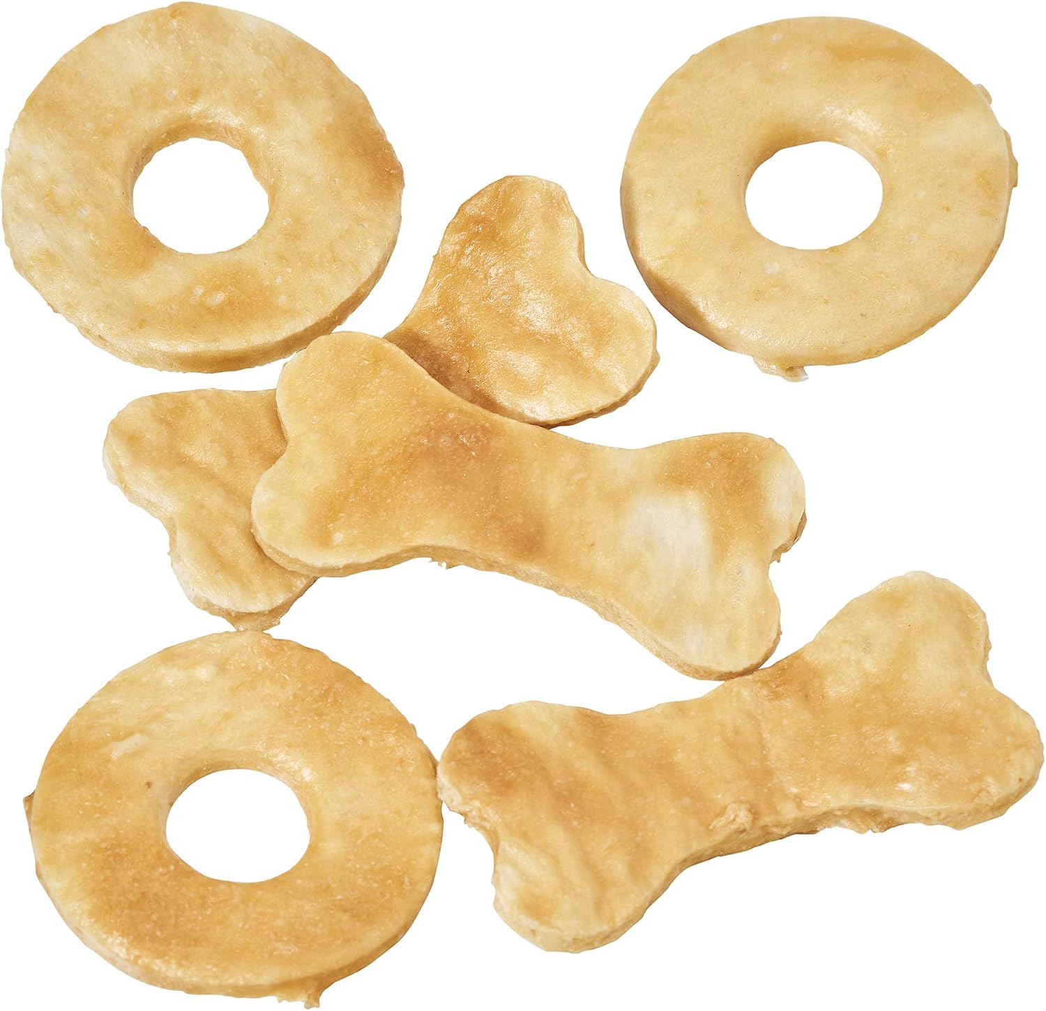 Fieldcrest Farms 3 Pack of Nothin' to Hide Chicken Rings and Bones, 12 Count Each, Rawhide Alternative Dog Chews