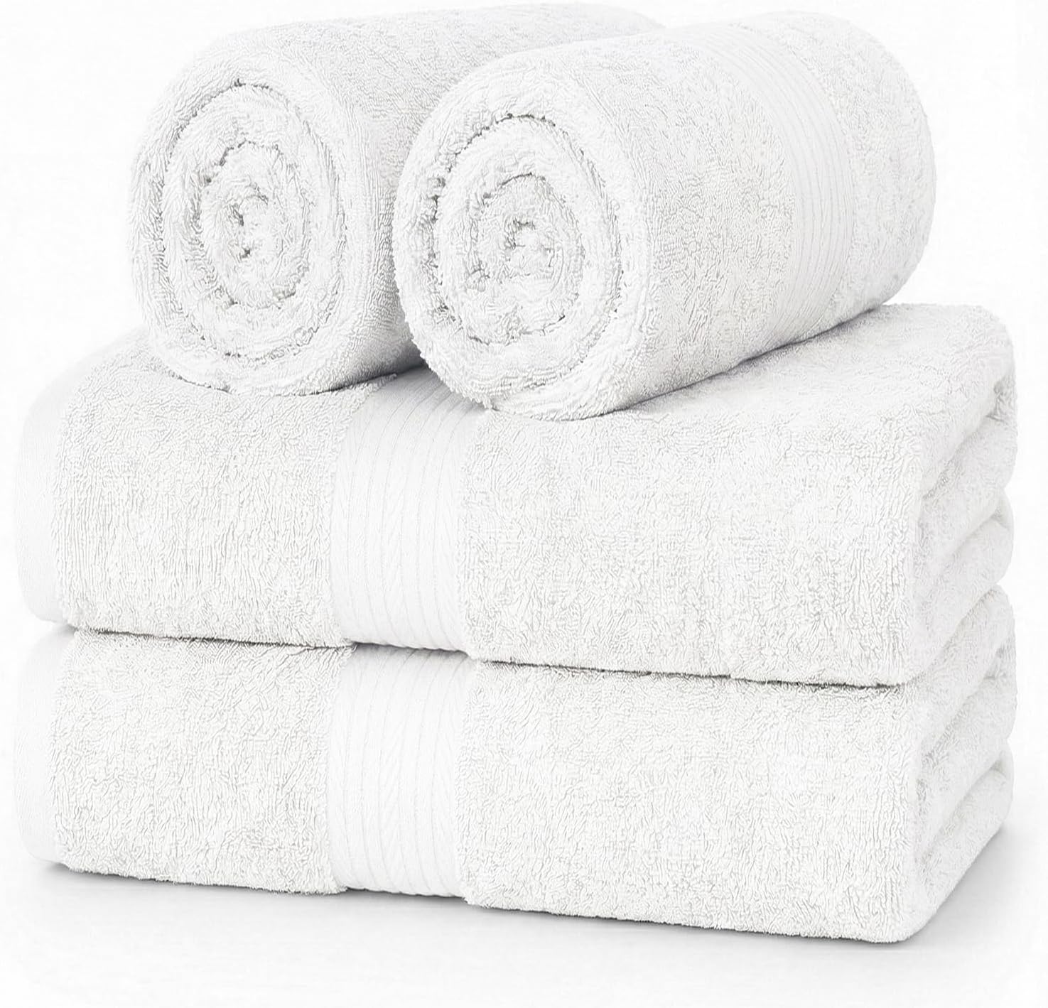 Ample Decor 100% Cotton Hand Towels 18x28 Inches, 600 GSM, Soft & Absorbent, Set of 12, Purple