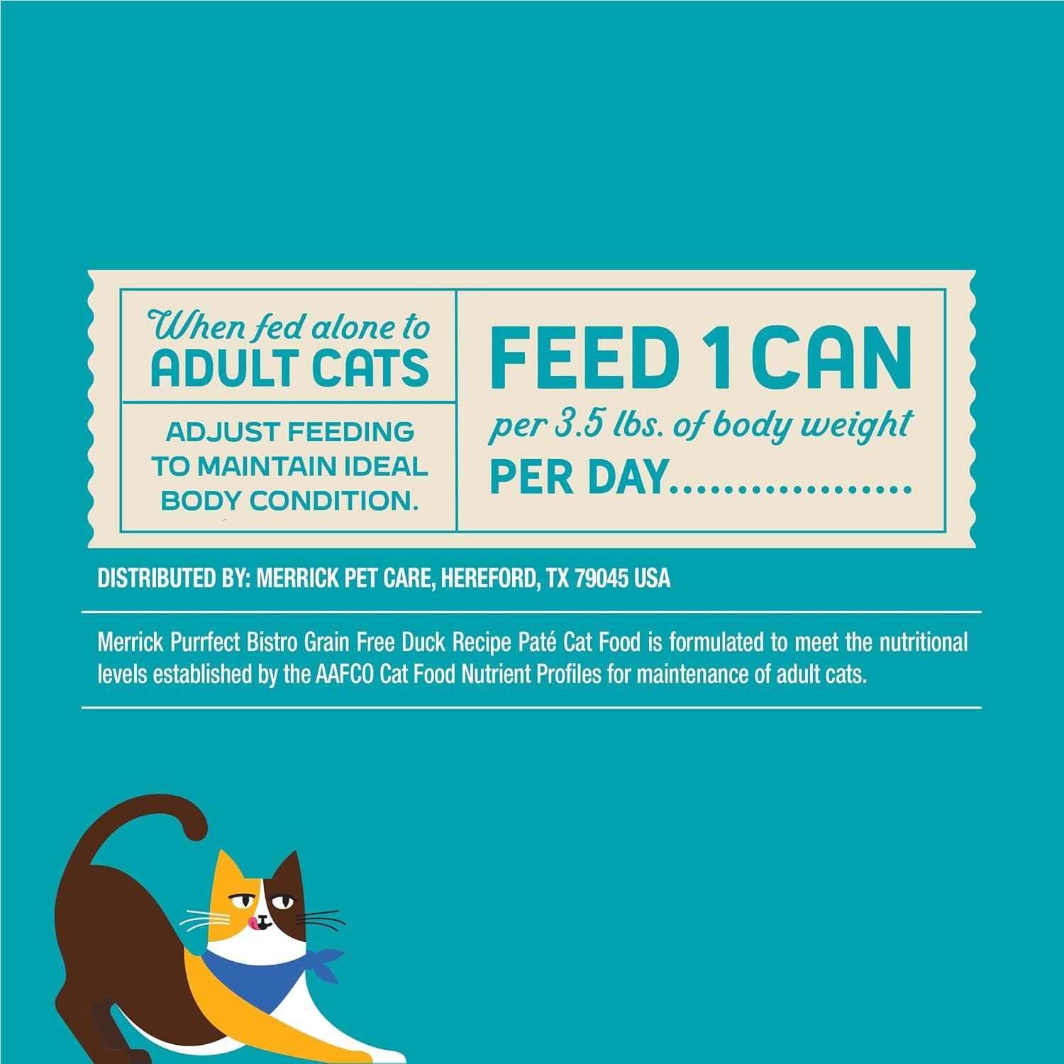 Merrick Purrfect Bistro Grain Free Premium Soft Canned Pate Adult Wet Cat Food, High Protein Duck Recipe - (Pack of 24) 3 oz. Cans