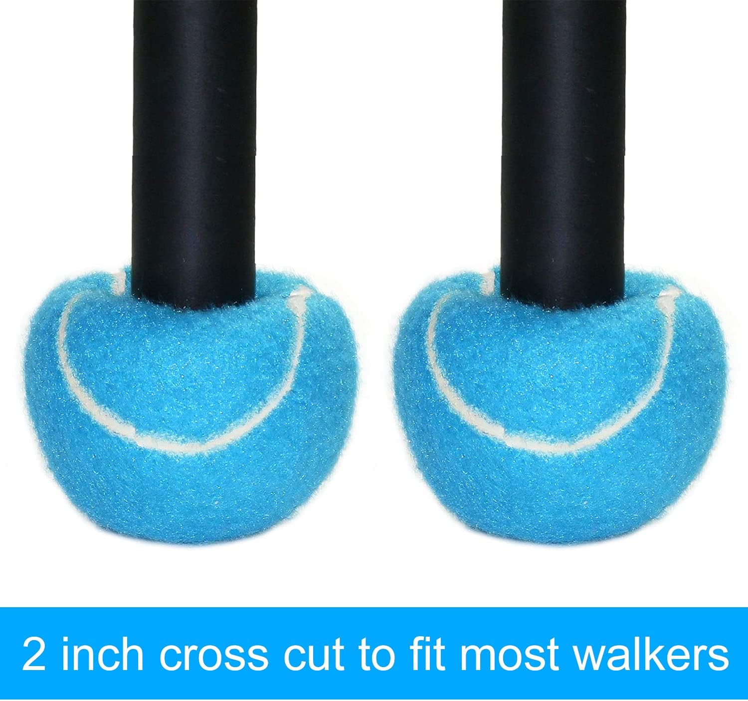 URBEST Walker Tennis Balls 4pcs Precut Heavy Duty Tennis Balls for Walkers