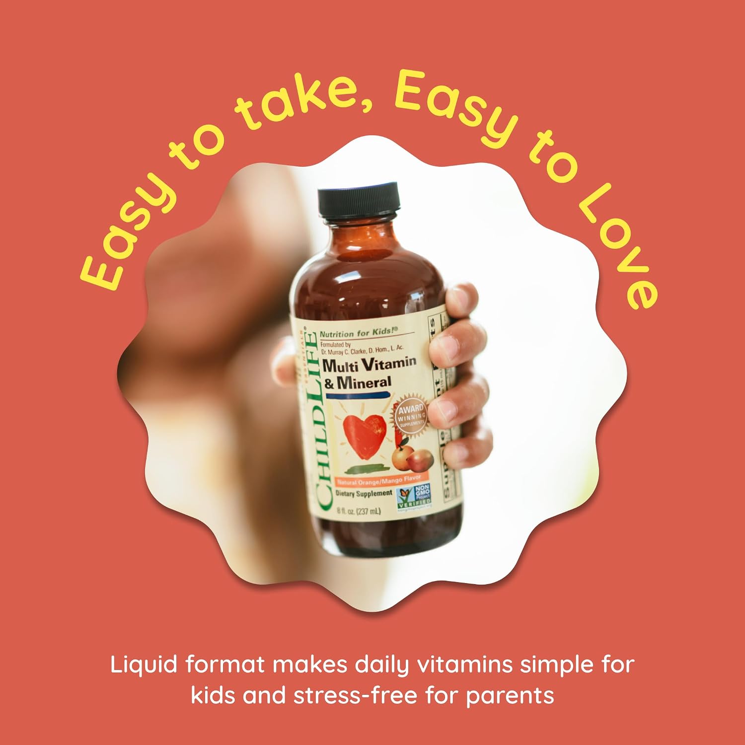 CHILDLIFE ESSENTIALS Kids Multivitamin & Mineral, Mango, 8 Fl Oz (2 Pack) | Vitamins for Kids, Liquid Multivitamin Supplement, Toddler & Baby Wellness, Natural, & Mineral