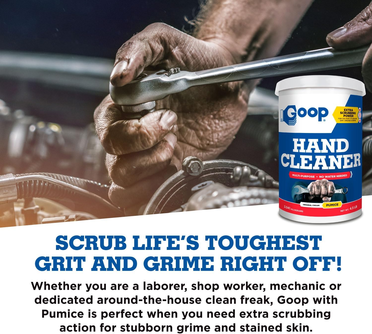 GOOP Hand Cleaner with Pumice 4.5 Lb. Can