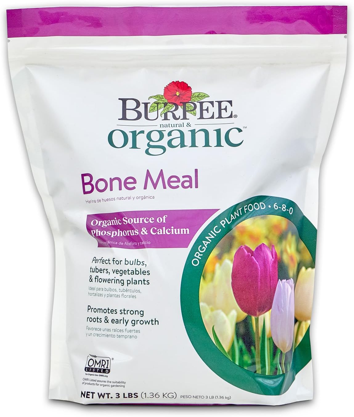 Burpee Natural Purpose Granular 4-Lb Organic Food for Growing Strong Plants | Good for Vegetable Garden, Flower Garden & Seed Starting, 4 lb, 4lb. Bag