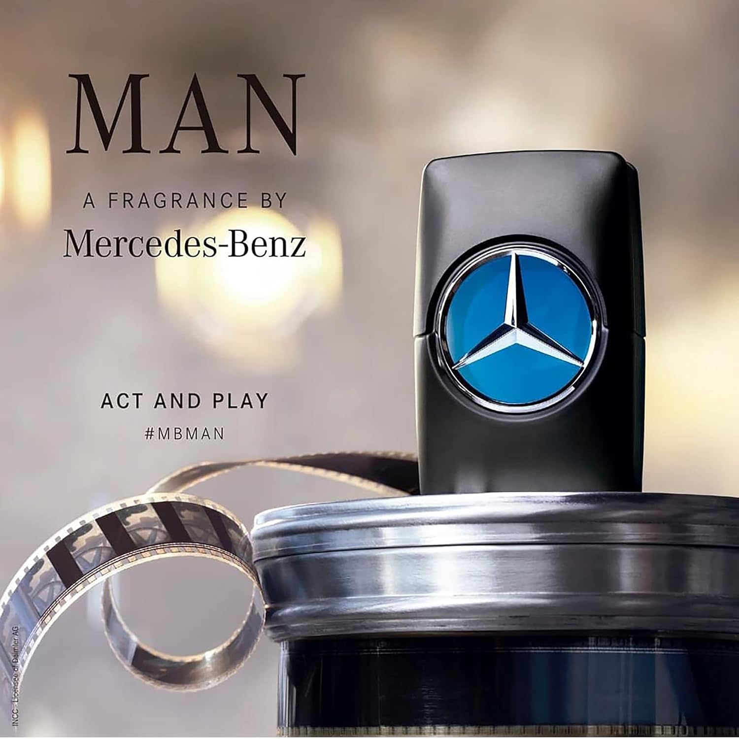 Mercedes Benz Man - Eau de Toilette for Men - Aromatic, Woody Fruity Mens Fragrance with Cedar and Oakmoss Notes - Long Lasting Mens Cologne - 3.4 oz