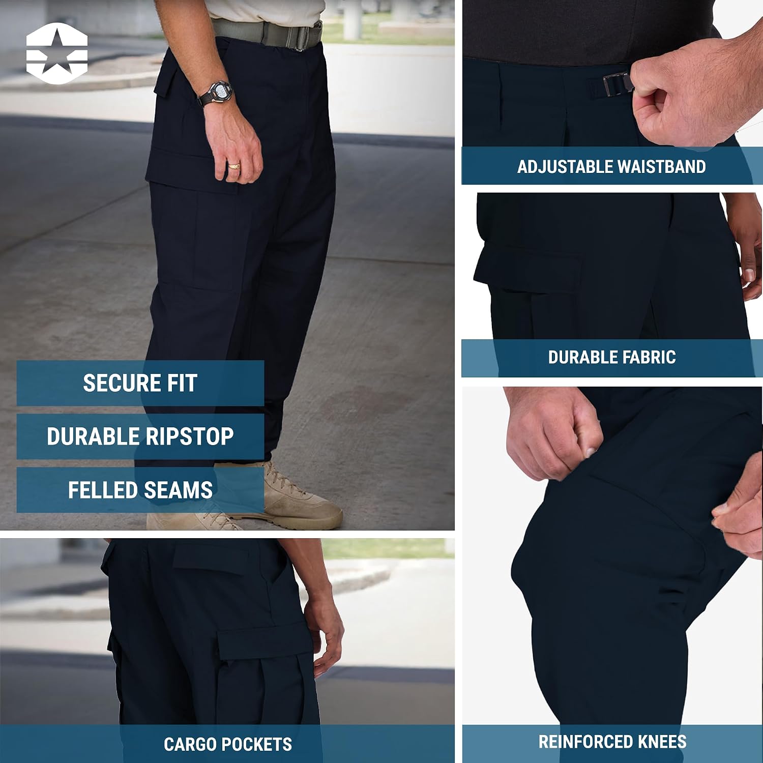 Propper BDU Trouser Button Fly - 100% Cotton Ripstop | Cotton Cargo Pants, Work Pant for Law Enforcement, First Responders