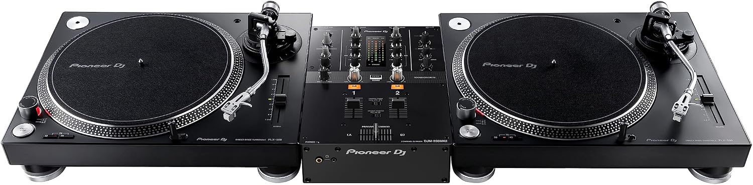 Pioneer DJ DJM-250MK2 2-Channel DJ Mixer, Black | For DJs moving to separates, 2-channel club-style mixer, free rekordbox DVS, Sound Color FX