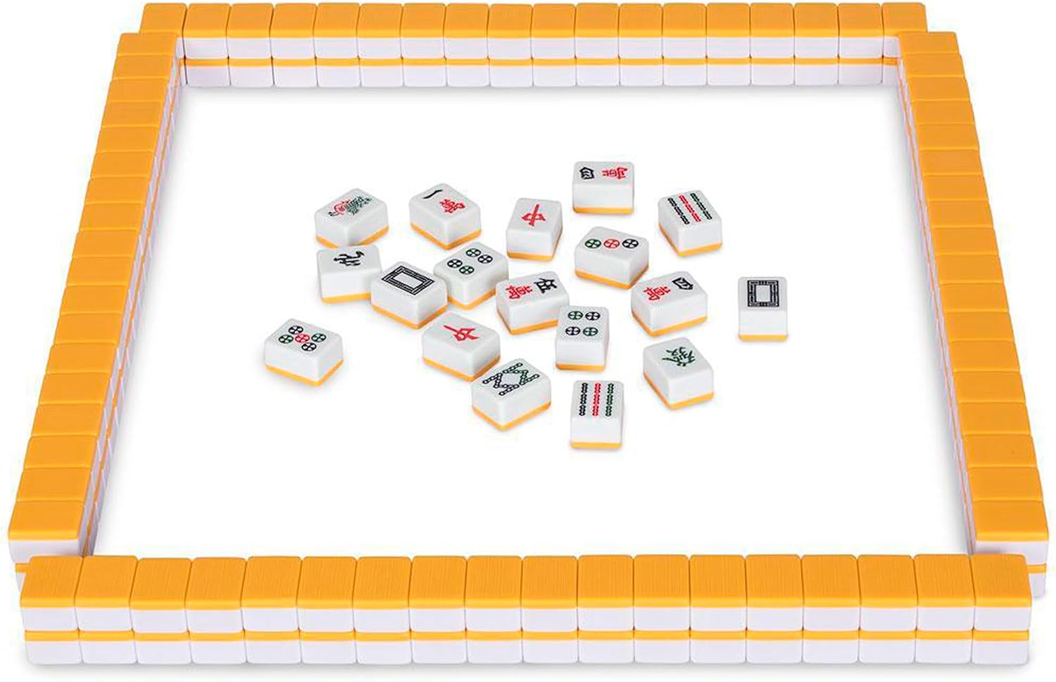 Yellow Mountain Imports Chinese Mahjong Set – Rouge Heritage – 146 Medium Tiles, Professional Set for Chinese-Style Play [中式麻將 專業套裝]