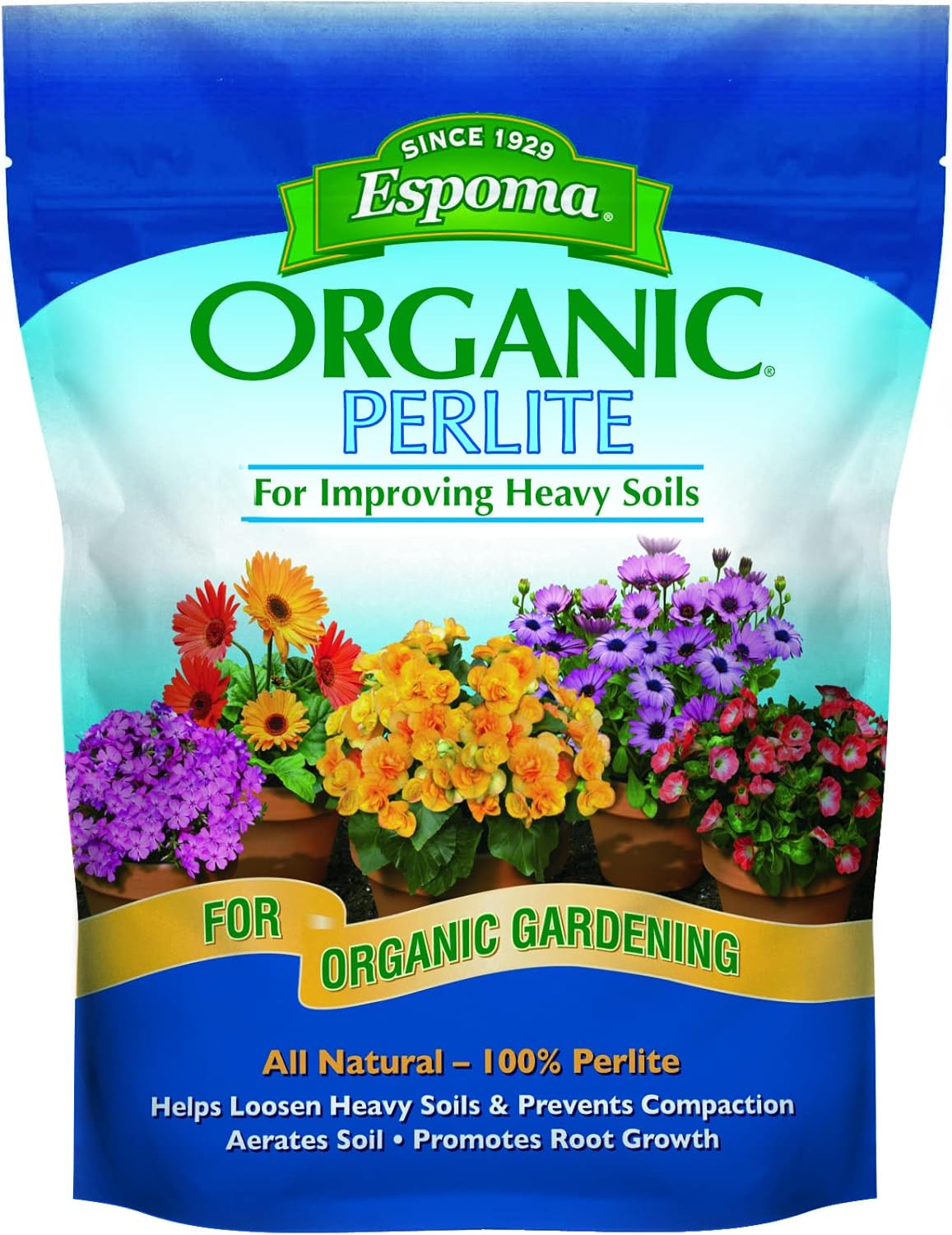 Espoma Organic Perlite, All Natural and Approved for Organic Gardening. Helps Loosen and Aerate Heavy Soils