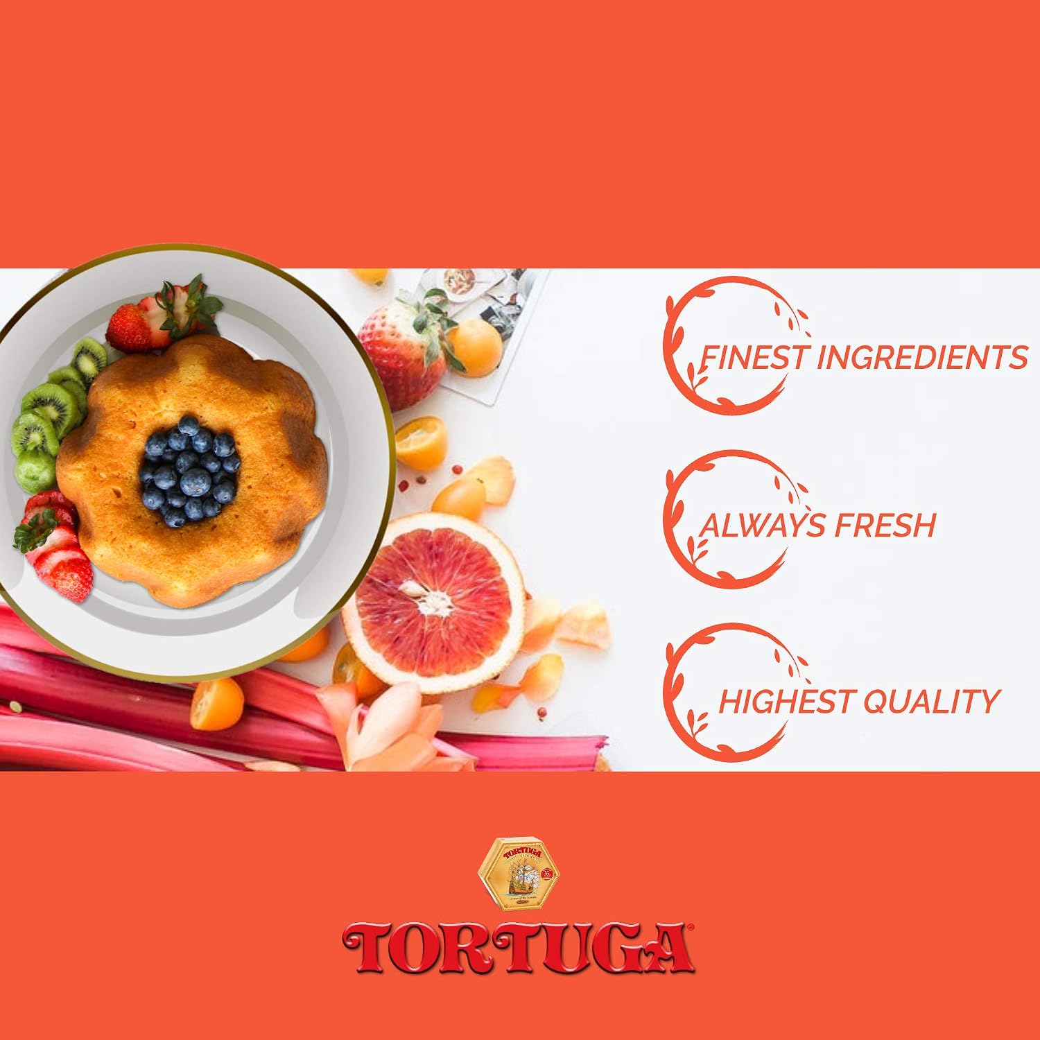 TORTUGA Provenance Rum Cake Variety Pack – 4 oz. - 6 Pack - The Perfect Premium Gourmet Gift for Stocking Stuffers, Gift Baskets