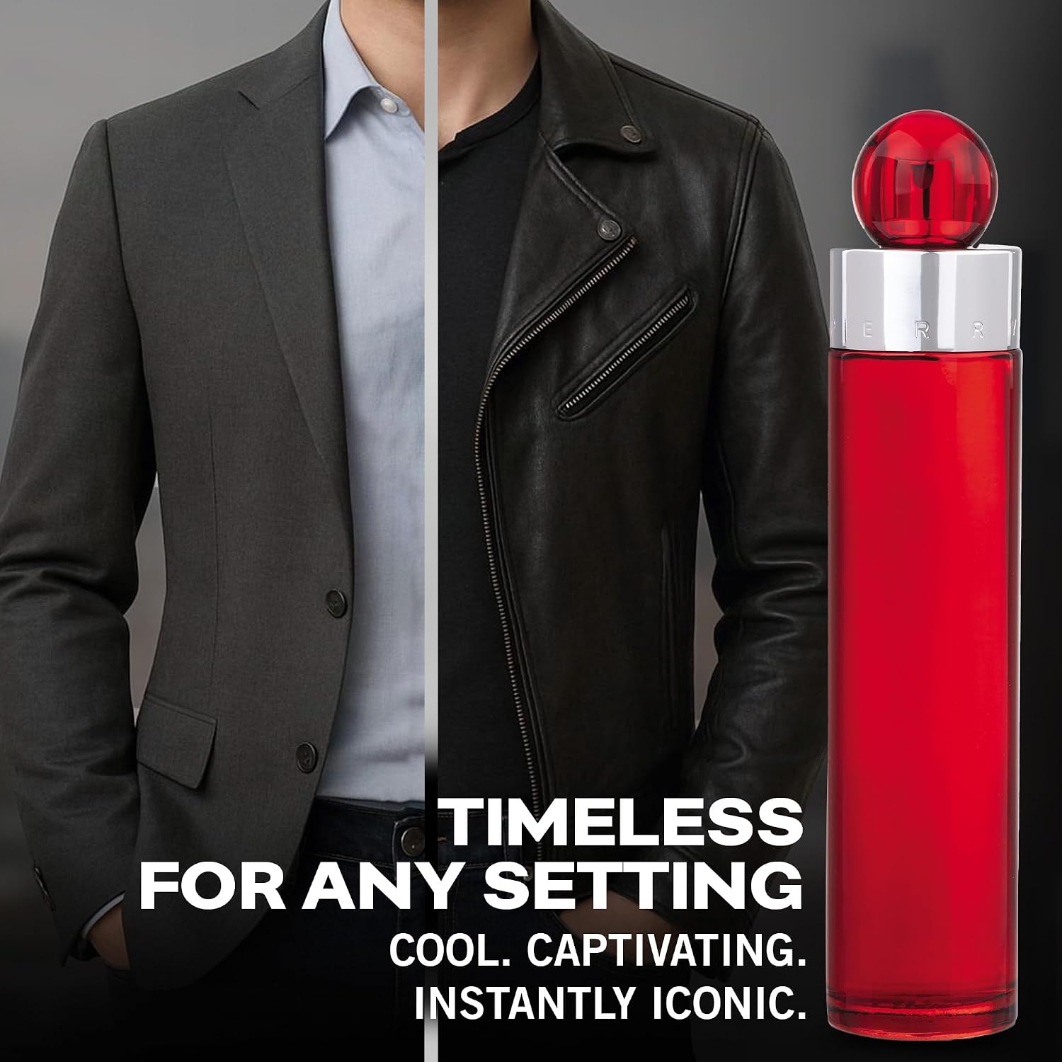 Perry Ellis 360° Red Eau De Toilette Spray for Men - Mens Cologne, Long Lasting Perfume, EDT, Fragrance with Notes of Clove