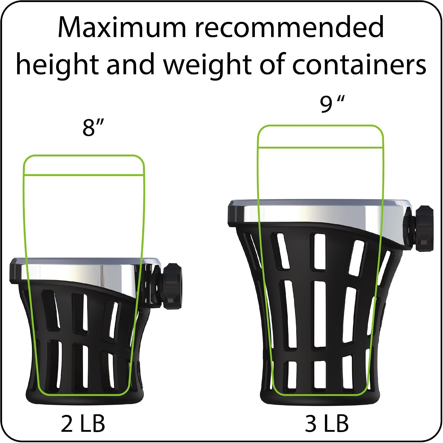 CIRO 50003 Drink Holder (Chrome for Harley-Davidson Models)