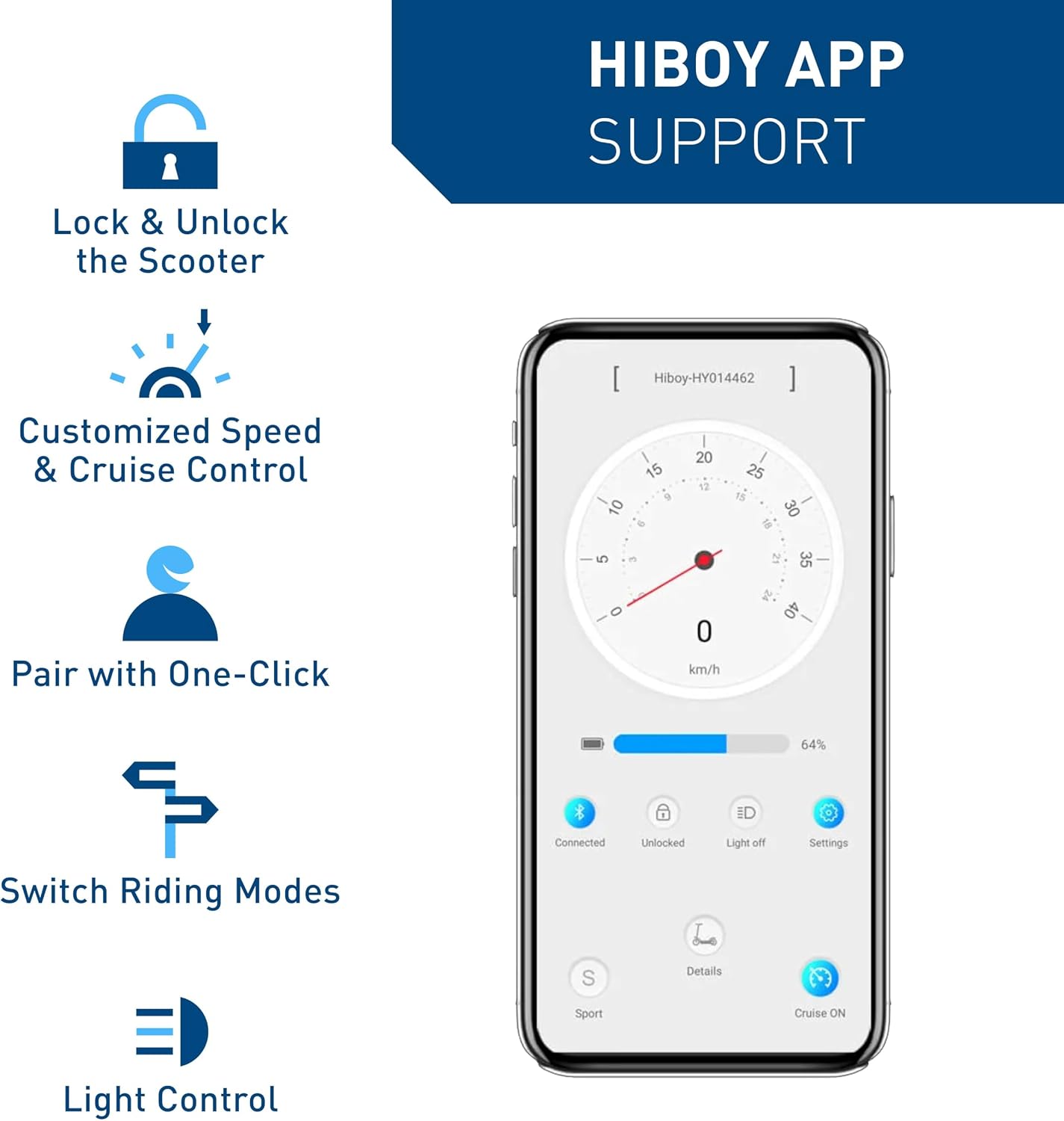 Hiboy S2 Electric Scooter - 8.5" Solid Tires - Up to 17 Miles Long-Range