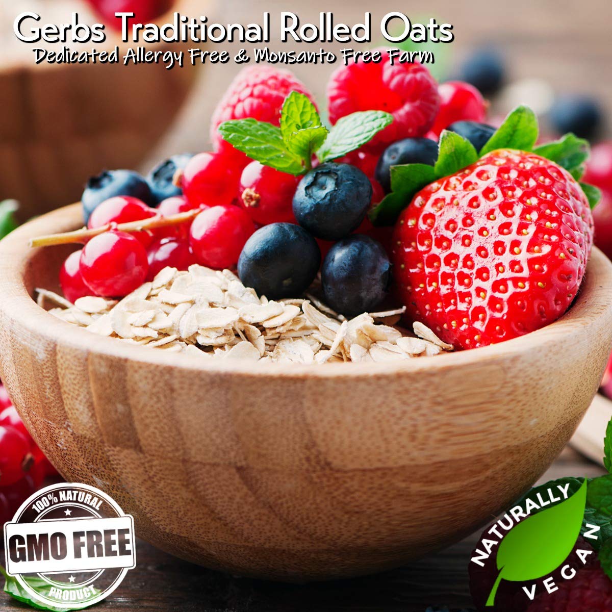Gerbs Super 5 Seed Granola 2 lbs. | Small Batch, No Additives | Crunchy 5-Seed Blend: Pumpkin, Sunflower, Chia, Hemp & Flax | Top 14 Allergen-Free
