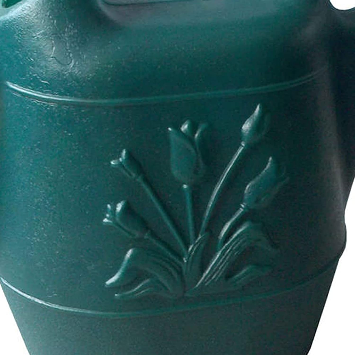 Union Products 63066 2 Gallon Plastic Indoor/Outdoor Watering Can w/Tulip Design for Garden, Potted Plants, & Patio Pots, Caribbean Blue