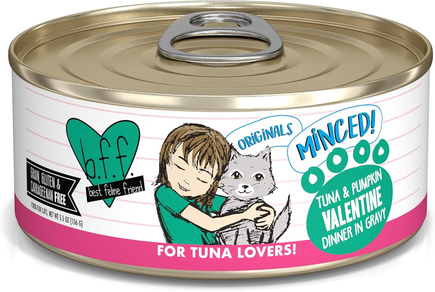 Weruva BFF Minced Natural Wet Cat Food, Batch O Besties Variety Pack, 5.5oz Can, Pack of 8
