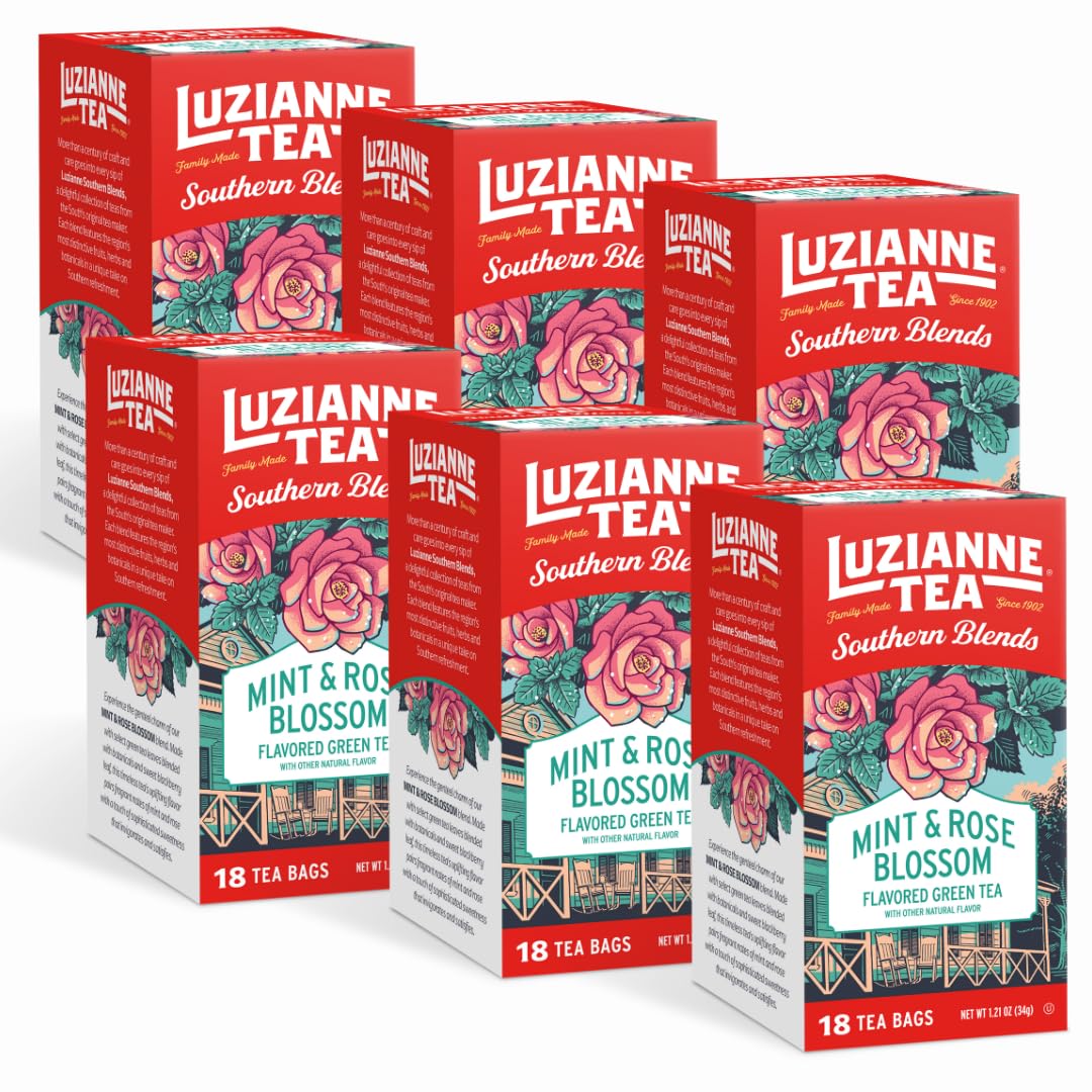 Luzianne Green Tea Bags, Family Size, 24ct Box (Pack of 1)