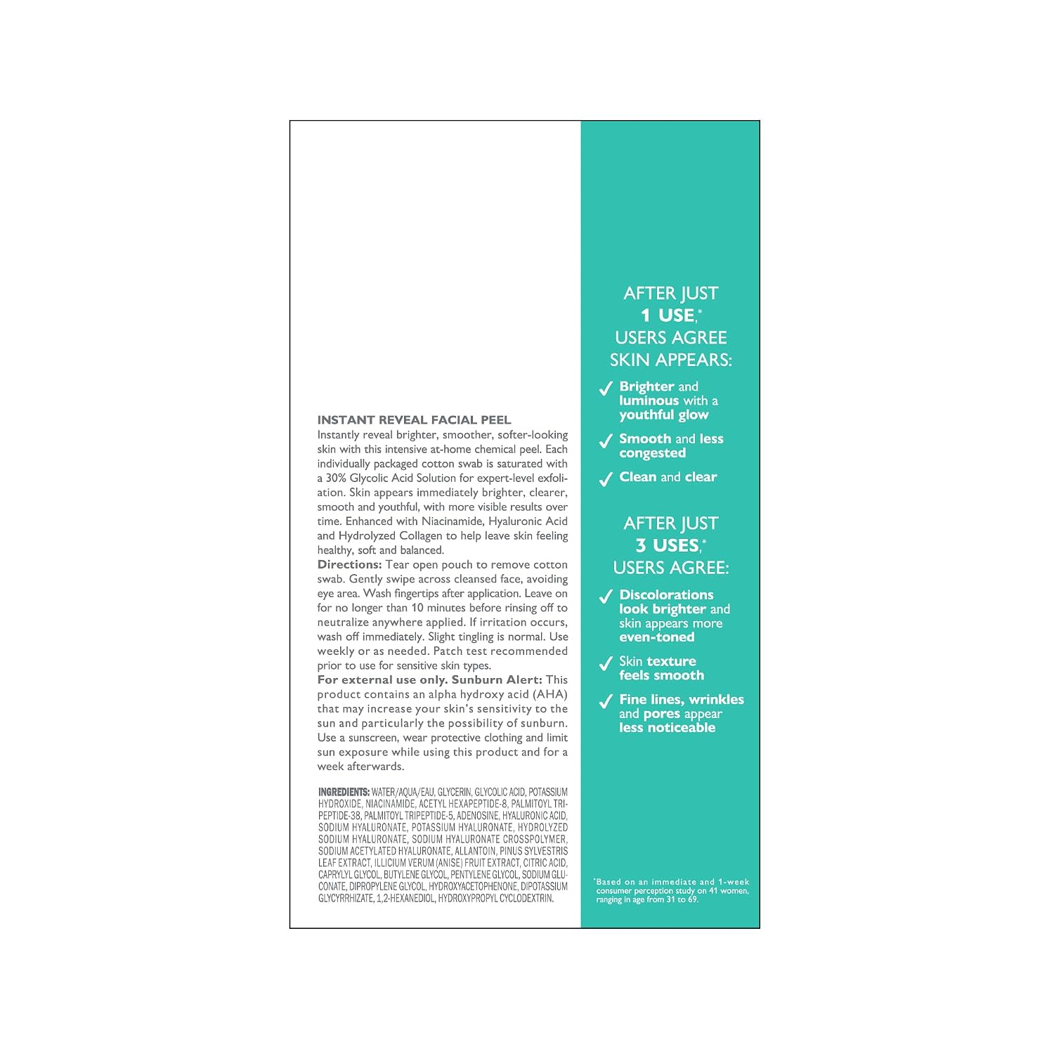 Peter Thomas Roth | Even Smoother™ Instant Reveal Facial Peel | Exfoliator with Glycolic Acid for Brightening