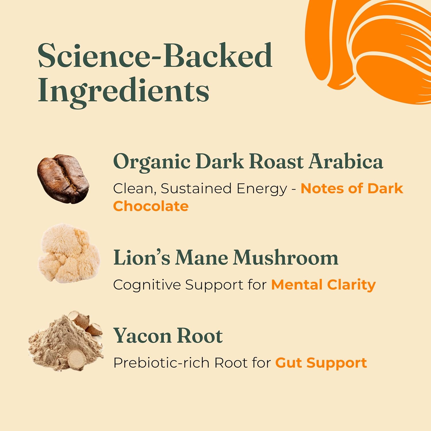 Four Sigmatic Mushroom Coffee K-Cups | Organic Dark Roast Coffee with Lion’s Mane Mushroom Powder & Yacon | Focus & Immune Support | Vegan & Keto