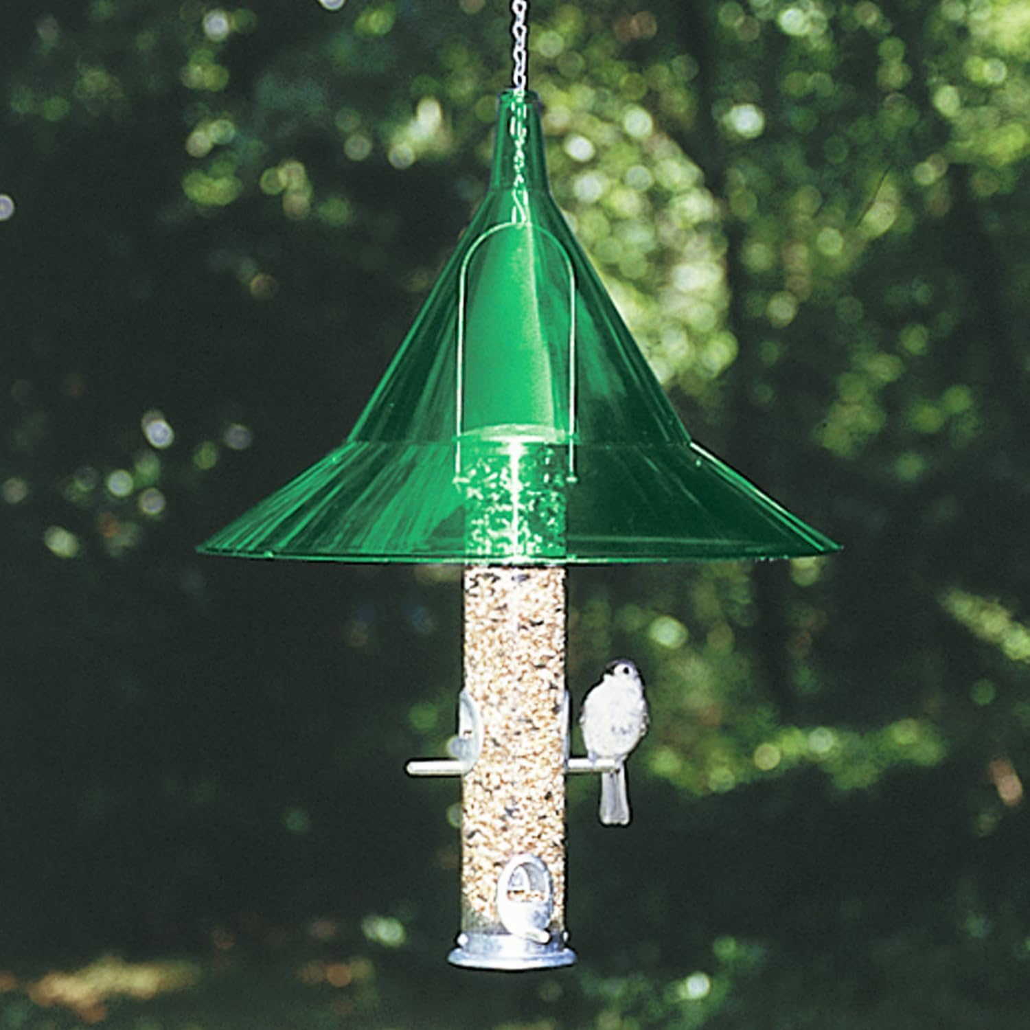 Squirrel Baffle - for Outside Bird House and Feeder Pole - Premium Large 17” Dome - by Arundale Made in USA (Crystal Clear)