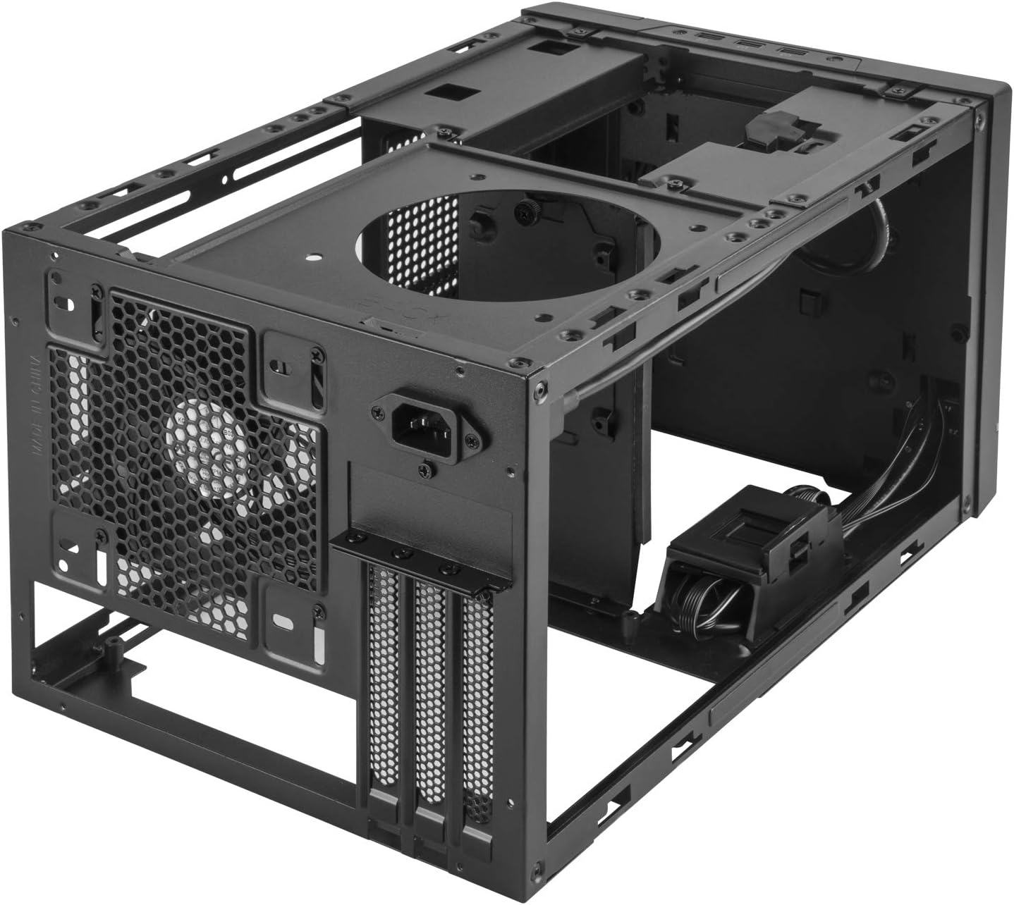 Silverstone Technology SUGO 14, SG14, Black, Mini-ITX Cube Chassis, Supports 3 Slot Full Length GPUs/ATX PSU / 240mm AIO, 4 Removable Panels