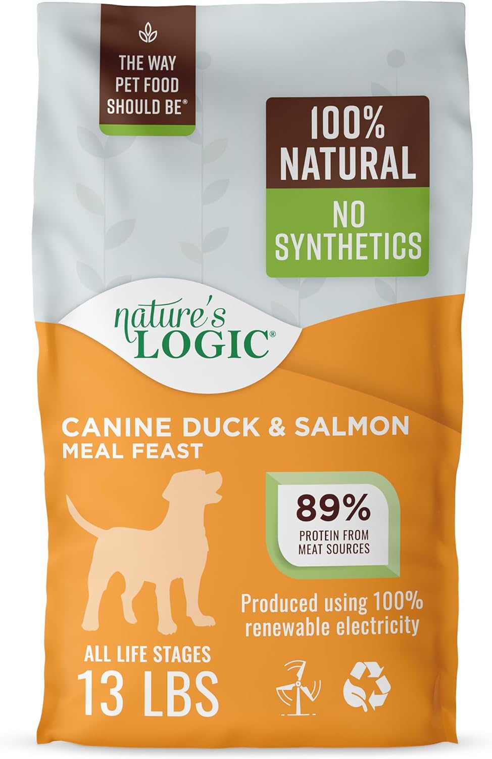 NATURE'S LOGIC Dry Dog Food - Beef Meal Feast Dry Kibble, 13 lb