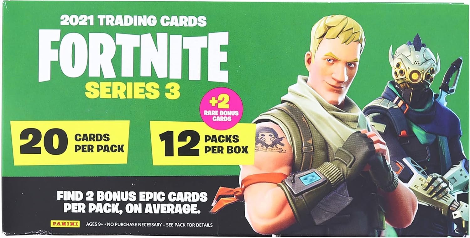 Fortnite Series 3 Trading Cards Fat Pack Box | 12 Packs