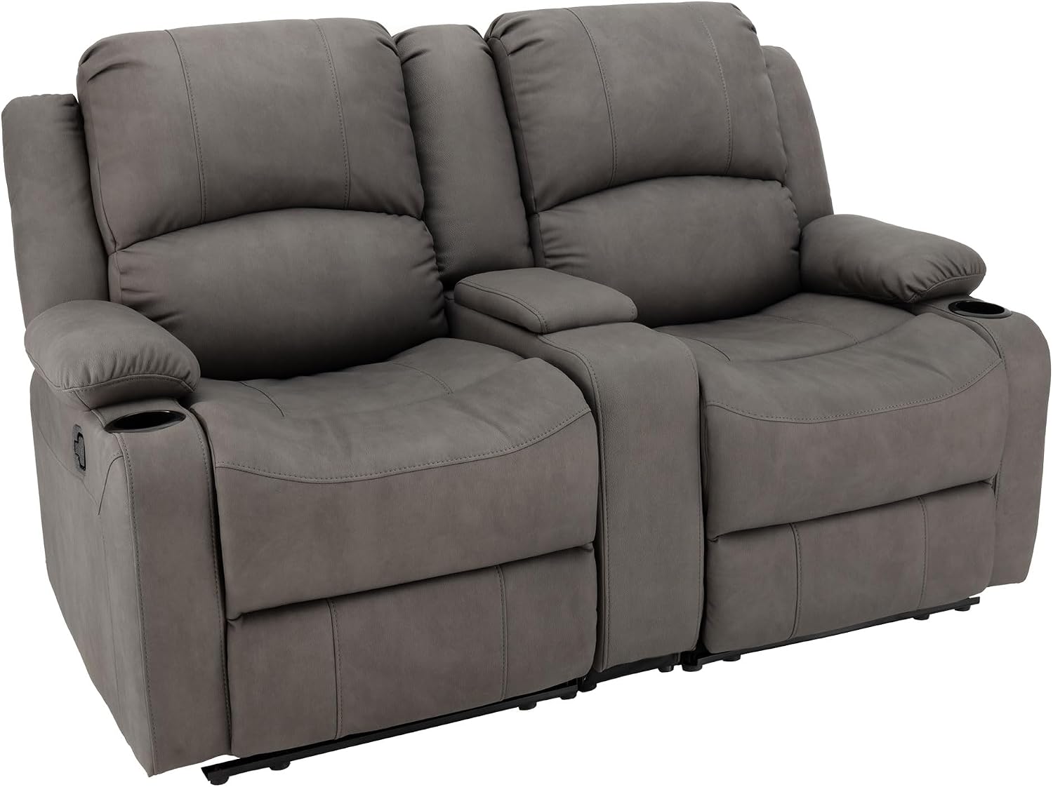 Camper Comfort 65" Wall Hugger Reclining RV (Manual, Slate)