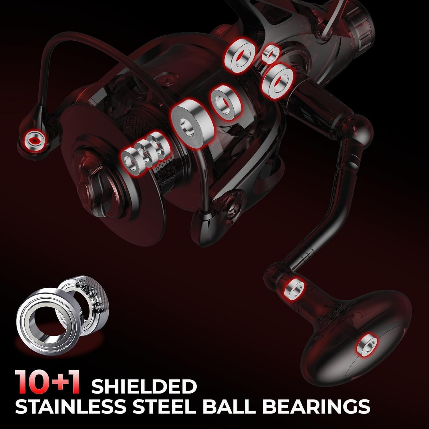 KastKing Sharky Baitfeeder III Spinning Reels with 5.5:1 Gear Ratio | Max Drag: 26.5 lb, 10+1 BB, 16.6 oz, CNC Aluminum Spool, Carbon Fiber Drag for Live Liner, Comes with Graphite Spool