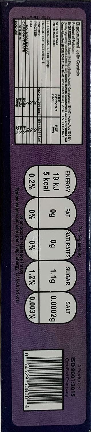 Ahmed Halal Black Current Jelly Crystals 70 grams