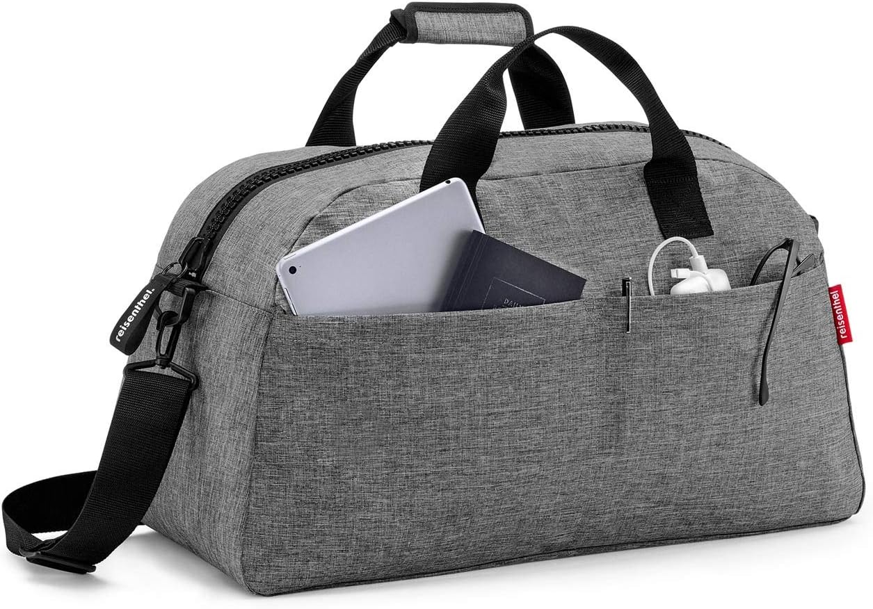 reisenthel Overnighter Canvas Travel Tote, 60 cm, Twist Silver, One size, Sport