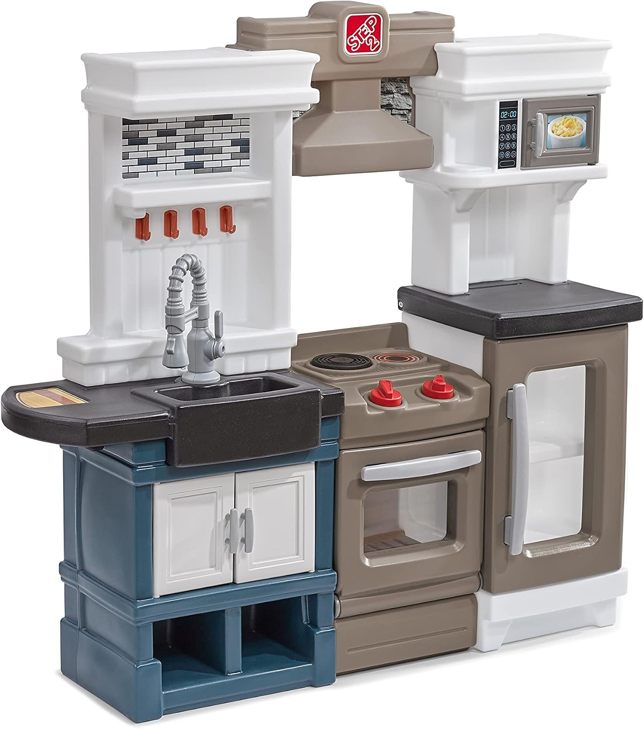 Step2 Modern Metro Kitchen Set for Kids – Includes 30+ Toy Kitchen Accessories