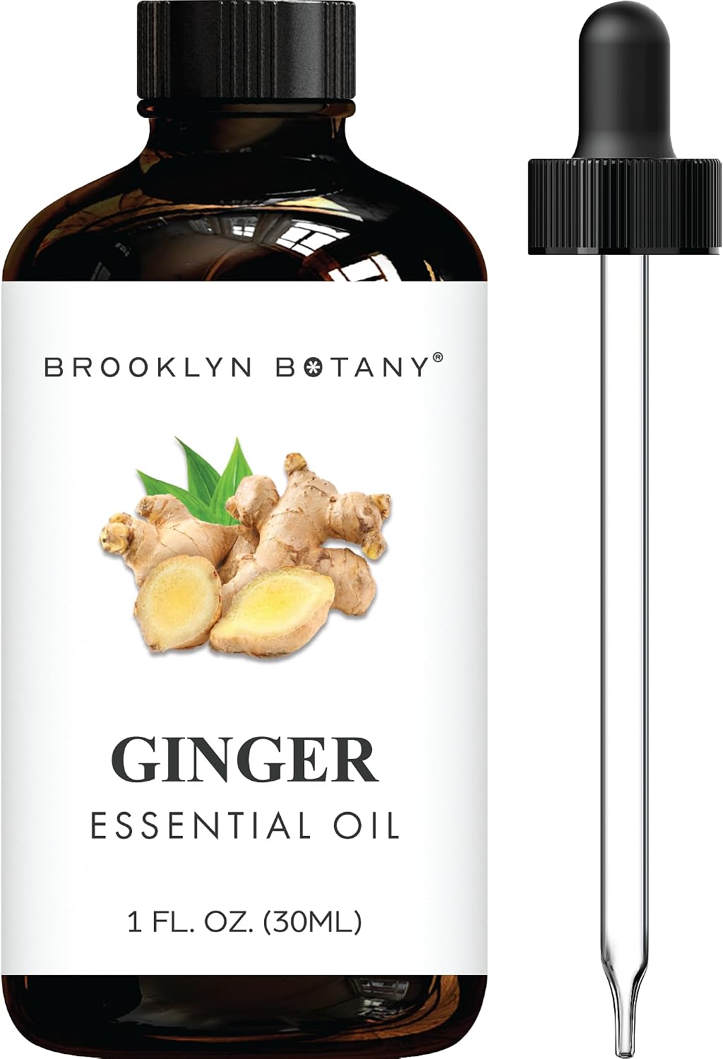 Brooklyn Botany Peppermint Essential Oil - Huge 4 Fl Oz - 100% Pure and Natural - Premium Grade with Dropper - for Aromatherapy and Diffuser