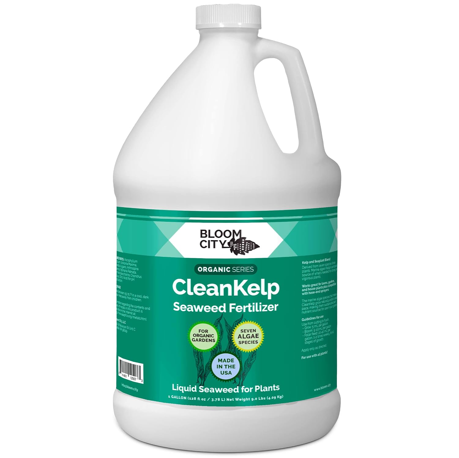 Bloom City Seaweed and Kelp Liquid Fertilizer for Plants, 32 oz | Encourages Strong Root Growth, Helps Ease Transplant Shock, Foliar Spray or Soil Drench, Indoor & Outdoor Garden Use